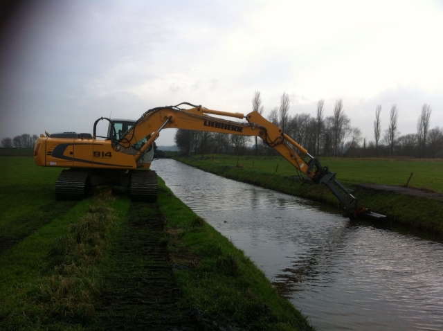 Baggeren van watergangen en vijvers